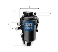 Filtro carburante Cartuccia filtro 55.112.00 UFI per FIAT
