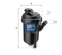 Filtro carburante Cartuccia filtro 55.116.00 UFI per OPEL SUZUKI