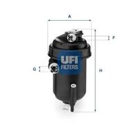 Filtro carburante Cartuccia filtro 55.143.00 UFI per FIAT DUCATO Furgone