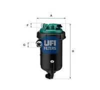 Filtro carburante Cartuccia filtro 55.148.00 UFI per FIAT CITROËN PEUGEOT