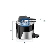 Filtro carburante Cartuccia filtro 55.170.00 UFI per FORD VOLVO MAZDA