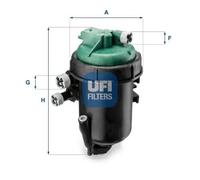 Filtro carburante Cartuccia filtro 55.173.00 UFI per FIAT LANCIA