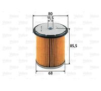 Filtro carburante Cartuccia filtro 587912 VALEO per CITROËN FIAT PEUGEOT RENAULT