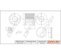 Filtro carburante Cartuccia filtro DP1110.13.0173 Drve+ per AUDI VW PORSCHE