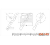 Filtro carburante Cartuccia filtro DP1110.13.0175 Drve+ per HONDA CIVIC IX