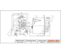Filtro carburante Cartuccia filtro DP1110.13.0304 Drve+ per PEUGEOT LAND ROVER