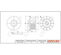 Filtro carburante Cartuccia filtro DP1110.13.0318 Drve+ per PEUGEOT OPEL DS
