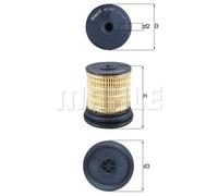 MAHLE ORIGINAL KX 397 Filtro carburante