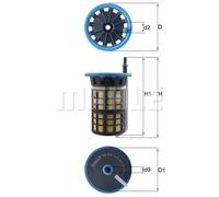 MAHLE KX 515 Filtro carburante