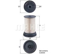 MAHLE ORIGINAL Filtro carburante