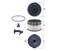 Filtro carburante Cartuccia filtro KX 533KIT MAHLE per MERCEDES-BENZ CLASSE E