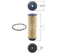 MAHLE KX 564D Filtro carburante