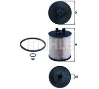 Filtro carburante Cartuccia filtro KX 86/1D KNECHT per AUDI A2