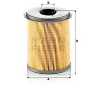 Filtro carburante Cartuccia filtro P 735 x MANN-FILTER per RENAULT CLIO I