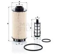 Filtro carburante Cartuccia filtro PU 8010-2 x MANN-FILTER