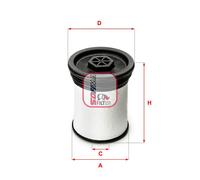 Filtro carburante Cartuccia filtro S 1019 NE SOFIMA per LANCIA JEEP