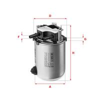 Filtro carburante Cartuccia filtro S 1095 NR SOFIMA per NISSAN RENAULT