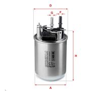 Filtro carburante Cartuccia filtro S 1408 NR SOFIMA per NISSAN JUKE