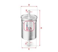 Filtro carburante Cartuccia filtro S 1710 B SOFIMA per RENAULT CITROËN PEUGEOT