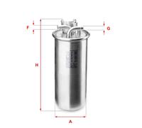 Filtro carburante Cartuccia filtro S 4001 NR SOFIMA per AUDI A6 C6 Avant A6 C6
