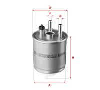 Filtro carburante Cartuccia filtro S 4114 NR SOFIMA per RENAULT TWINGO II