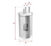 Filtro carburante Cartuccia filtro S 4115 NR SOFIMA per DACIA RENAULT