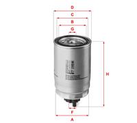 Filtro carburante Cartuccia filtro S 4123 NR SOFIMA per HYUNDAI KIA