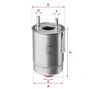 Filtro carburante Cartuccia filtro S 4147 NR SOFIMA per RENAULT SCÉNIC III