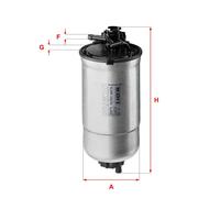 Filtro carburante Cartuccia filtro S 4428 NR SOFIMA per SKODA VW SEAT