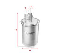 Filtro carburante Cartuccia filtro S 4450 NR SOFIMA per FORD FOCUS I Tre volumi