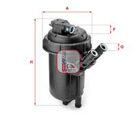 Filtro carburante Cartuccia filtro S 5114 GC SOFIMA per OPEL COMBO Tour CORSA C