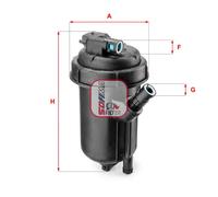 Filtro carburante Cartuccia filtro S 5125 GC SOFIMA per OPEL SAAB