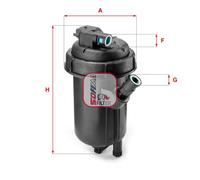 Filtro carburante Cartuccia filtro S 5134 GC SOFIMA per FIAT MULTIPLA