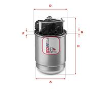 Filtro carburante Cartuccia filtro S 5517 GC SOFIMA per NISSAN RENAULT