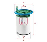 Filtro carburante Cartuccia filtro S 6053 NE SOFIMA per PEUGEOT CITROËN