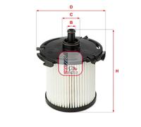 Filtro carburante Cartuccia filtro S 6074 NE SOFIMA per FORD TRANSIT Autobus