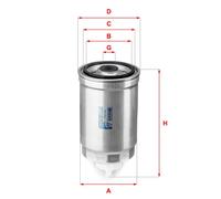 Filtro carburante Cartuccia filtro S 6120 NR SOFIMA per LANCIA FIAT PEUGEOT