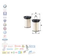 JAPKO 3ECO089 Filtro carburante per CHEVROLET