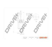 Filtro carburante con regolatore pressione integrato DP1110.13.0101 Drve+