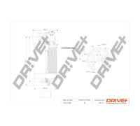 Filtro carburante con riscaldamento filtro DP1110.13.0026 Drve+ per VW SEAT