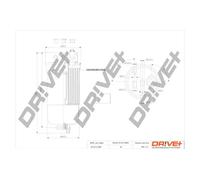 Filtro carburante con riscaldamento filtro DP1110.13.0033 Drve+ per AUDI VW