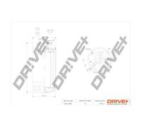 Filtro carburante con riscaldamento filtro DP1110.13.0049 Drve+ per BMW OPEL