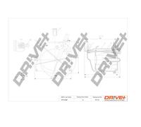 Filtro carburante con riscaldamento filtro DP1110.13.0057 Drve+ per PEUGEOT