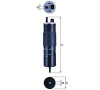 MAHLE KL 831/12 Filtro carburante
