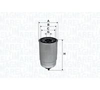 Filtro carburante con sensore acqua 153071760102 MAGNETI MARELLI per IVECO JEEP
