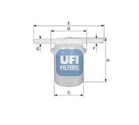 UFI 31.005.00 Filtro carburante