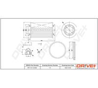 Filtro Carburante Drve+ DP1110.13.0054 Per AUDI, SEAT, SKODA, VW