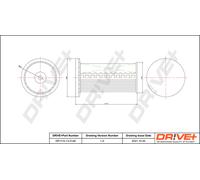 Filtro Carburante Drve+ DP1110.13.0148 Per Audi, Cupra, Ford, Seat, Skoda, VW