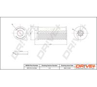 Filtro Carburante Drve DP1110.13.0154 Per FUSO (MITSUBISHI), IRISBUS, IVECO