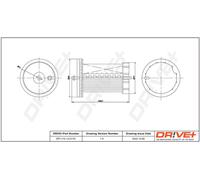 Filtro Carburante Drve+ DP1110.13.0179 Per Audi, Cupra, Ford, Seat, Skoda, VW